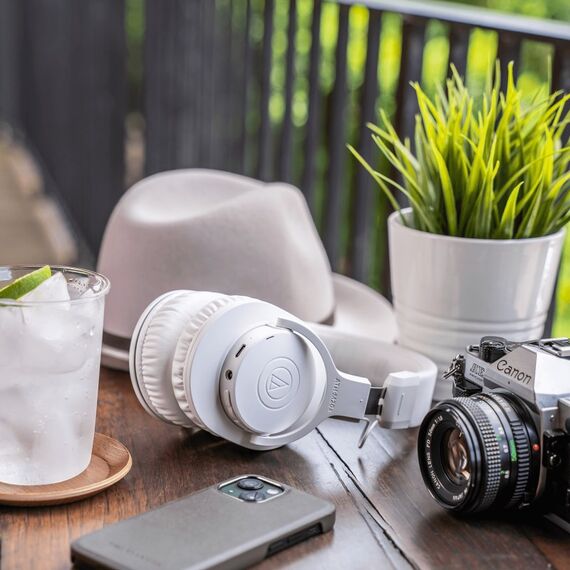 Audio-Technica ATH-M20xBT Kopfhörer Verkabelt & Kabellos Kopfband Musik Bluetooth Weiß, 5 image