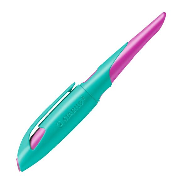STABILO EASYbirdy Füllfederhalter Kartuschenfüllsystem Pink, Türkis 1 Stück(e)