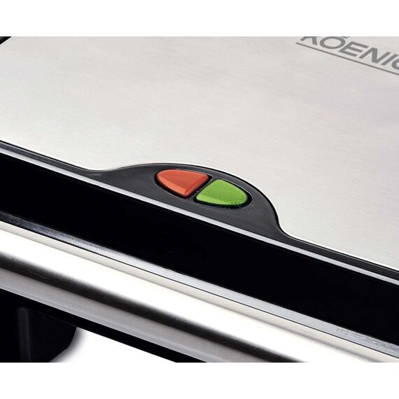 KOENIG B02301 Sandwich-Toaster 1500 W Schwarz, Chrom, 3 image