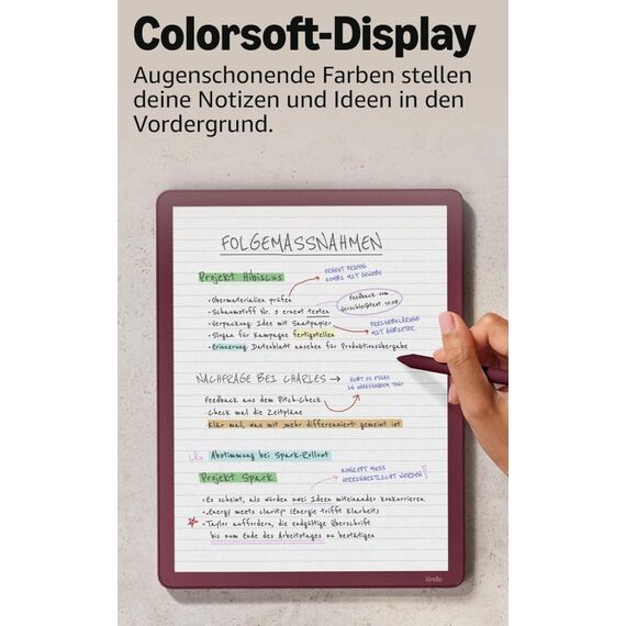 Amazon Kindle Scribe Colorsoft eBook-Reader Touchscreen 64 GB WLAN Graphit, 4 image