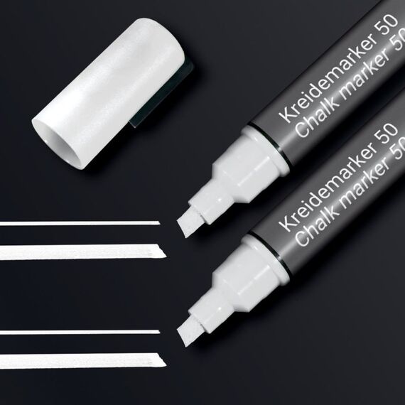 Sigel BA184 Kreidestift Meißel Weiß 2 Stück(e)