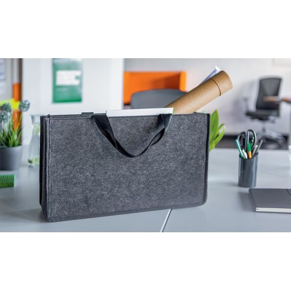 Sigel BA411 Handtasche/Umhängetasche Filz Grau Unisex Schultertasche, 2 image