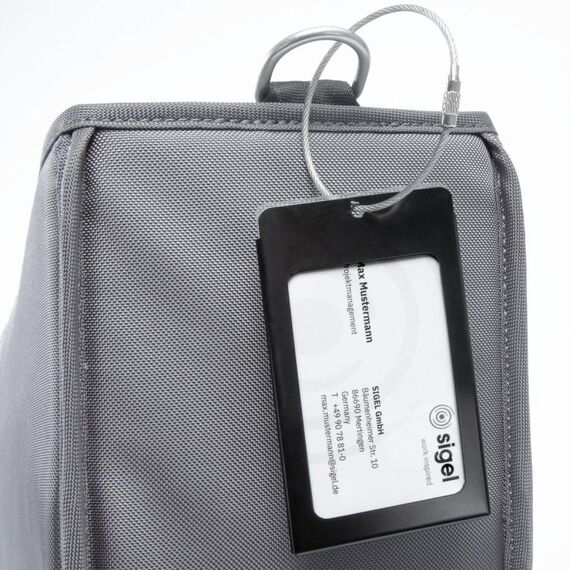 Sigel Desk Sharing Bag Recyceltes Polyethylenterephthalat (rPET) Dunkles Grau Unisex Schultertasche, 5 image