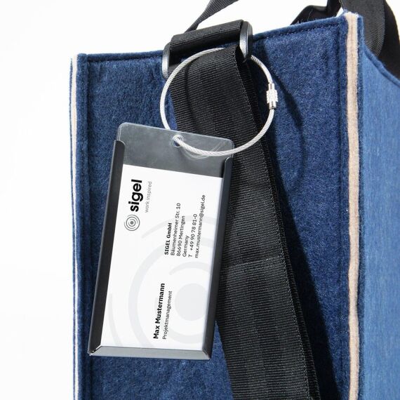 Sigel BA420 Handtasche/Umhängetasche PET-Filz, Polyethylenterephthalat Beige, Blau Junge/Mädchen Schultertasche, 4 image