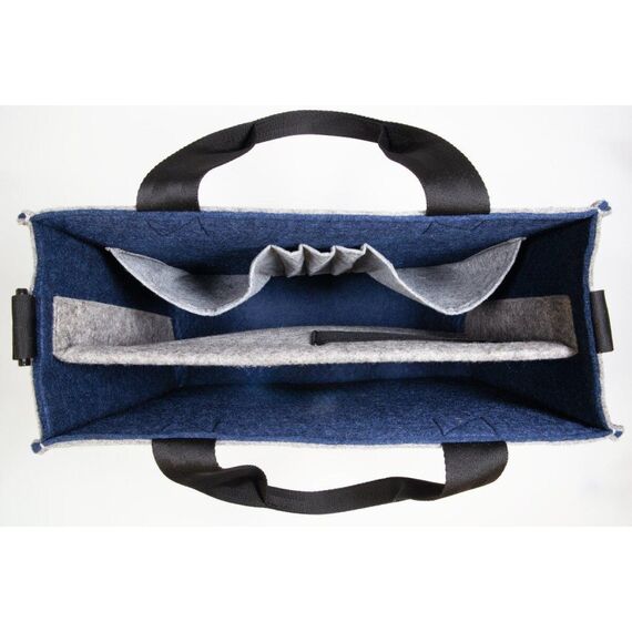Sigel BA424 Handtasche/Umhängetasche PET-Filz, Polyethylenterephthalat Blau, Grau Junge/Mädchen Schultertasche, 3 image