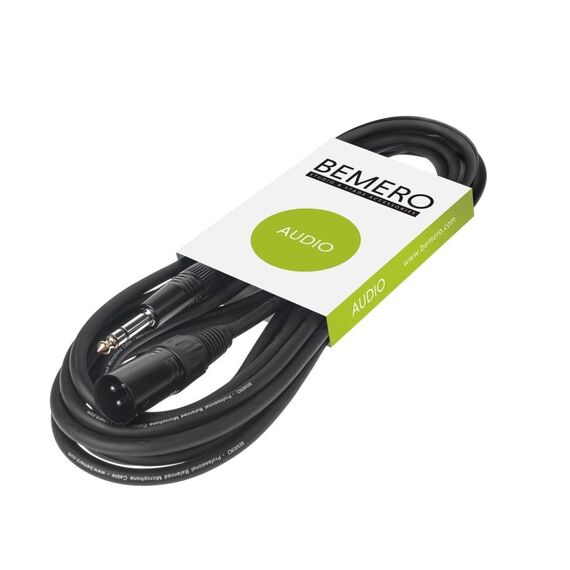 Bemero BAC4115-600BK Audio-Kabel 6 m XLR (3-pin) 6.35mm Schwarz