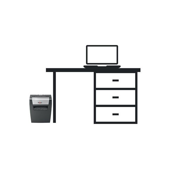 Rexel Momentum X308 Aktenvernichter Partikelschnitt-Zerkleinerung 70 dB Schwarz, Grau, 6 image