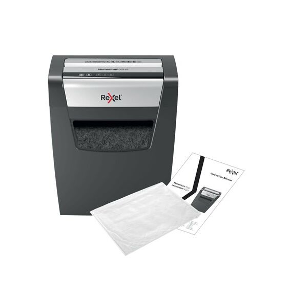 Rexel Momentum X312 Aktenvernichter Partikelschnitt-Zerkleinerung 62 dB Schwarz, Grau, 5 image