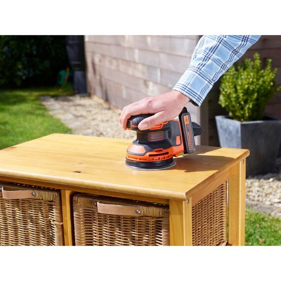 Black & Decker BDCROS18N-XJ Tragbares Schleifgerät Schwingschleifer 12000 RPM Schwarz, Orange, 7 image