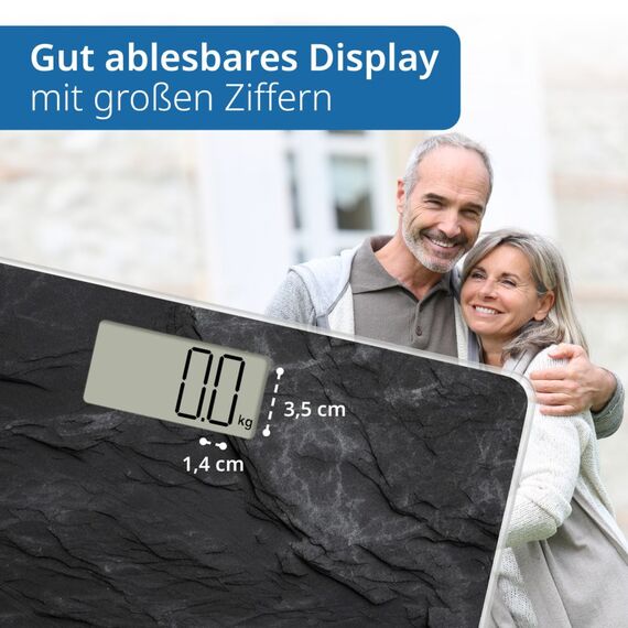 ADE BE2306-4 Personenwaage Quadratisch Schwarz Elektronische Personenwaage, 3 image