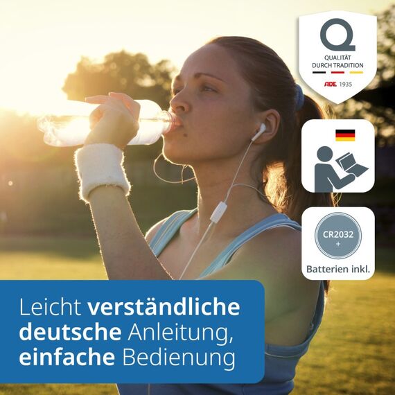 ADE BE2306-6 Personenwaage Quadratisch Schwarz, Grau Elektronische Personenwaage, 5 image