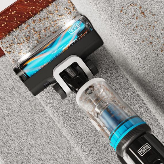 Black & Decker BHFEB520D1 Stabstaubsauger/Elektrischer Besen 2-in-1-Stabstaubsauger Akku Trocken Beutellos Schwarz, Transparent, Weiß 2 Ah, 5 image