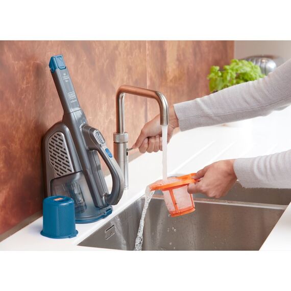 Black & Decker BHHV520BF-QW Handstaubsauger Blau, Silber, Titan Beutellos, 27 image