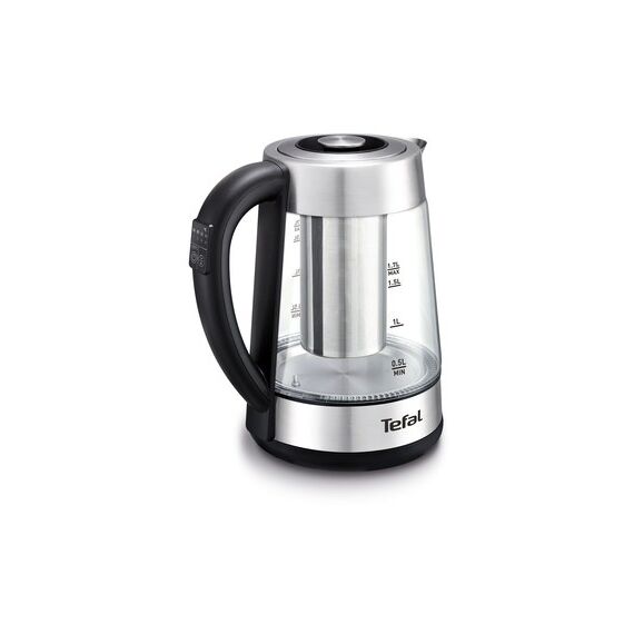 Tefal BJ750D10 Wasserkocher 1,7 l Schwarz, Transparent