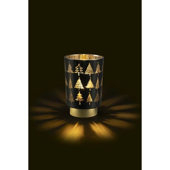 STT Black tree Laterne LED Schwarz, Farbe: Schwarz