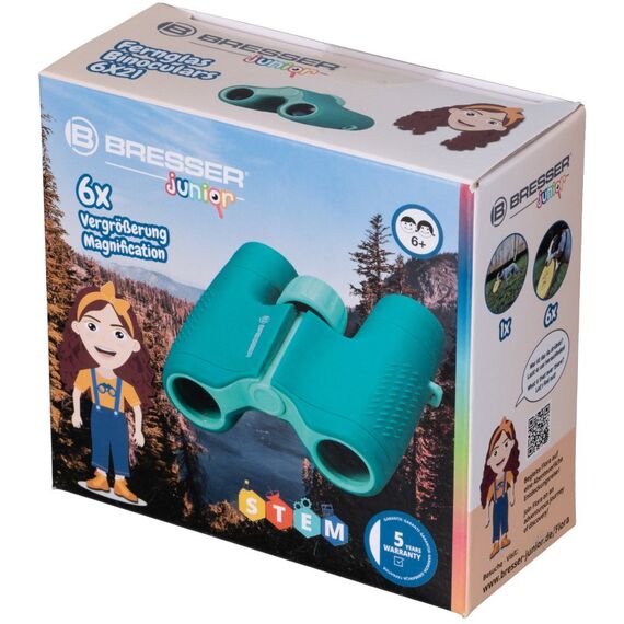 Bresser Optics BRESSER Junior 6x21 Kinderfernglas in verschiedenen Farben grün, Farbe: Grün, 5 image