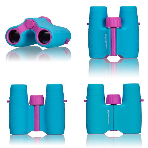 Bresser Optics BRESSER Junior 6x21 Kinderfernglas in verschiedenen Farben blau, Farbe: Blau, Pink, 4 image