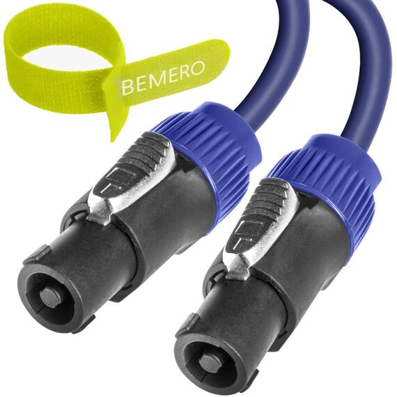 Bemero BSC3333-200BL Audio-Kabel 2 m Speakon Schwarz, Blau, Farbe: Schwarz, Blau, Länge: 2 m, 2 image