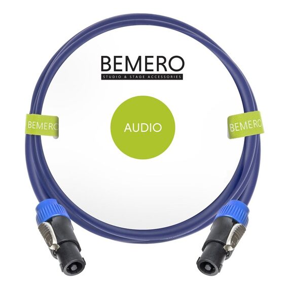 Bemero BSC3333-500BL Audio-Kabel 5 m Speakon Schwarz, Blau, Farbe: Schwarz, Blau, Länge: 5 m