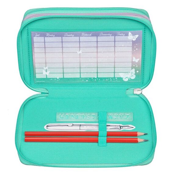Scooli BUFI0421 Etui Weiches Federmäppchen Aqua-Farbe, Pink, Violett, 3 image