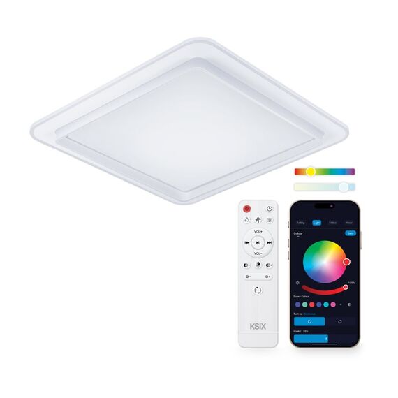 Ksix BXPLAFLED10 Smart Lighting Intelligente Deckenbeleuchtung Wi-Fi/Bluetooth 35 W