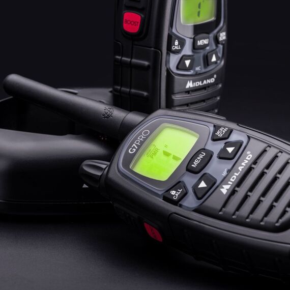 Midland G7 Pro Walkie Talkie Funksprechgerät 69 Kanäle 446.00625 - 446.09375 MHz Schwarz, 6 image