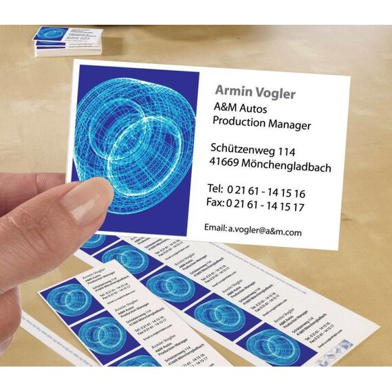 Avery Visitenkarten C32010-10 185g matt 85x54mm 10 Blatt á 10 Karten, 2 image
