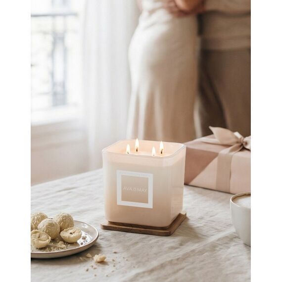 AVA & MAY CA-WHCHTR-450 Wachskerze Quadratisch Beige 1 Stück(e), 3 image