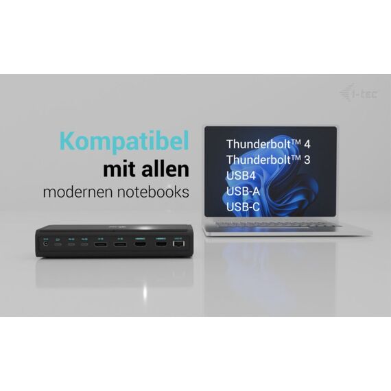 i-tec Universal 6x 4K/60Hz Display Docking Station + Power Delivery 140W, 3 image