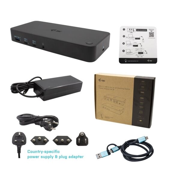 i-tec USB 3.0 / USB-C / Thunderbolt, 3x 4K Docking Station + Power Delivery 100W, 3 image