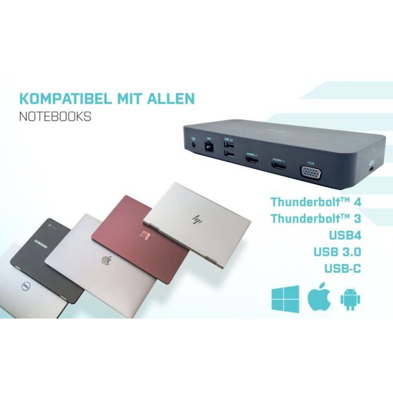 i-tec USB 3.0/USB-C/Thunderbolt, 3x Display Docking Station + Power Delivery 100W, 3 image
