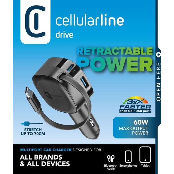 Cellularline Retractable Car Charger, 2 image