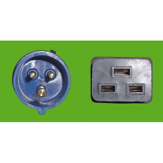 Diggelmann CEE16AC19-5 Stromkabel Schwarz 5 m IEC 309 C19-Koppler, Farbe: Schwarz, Länge: 5 m