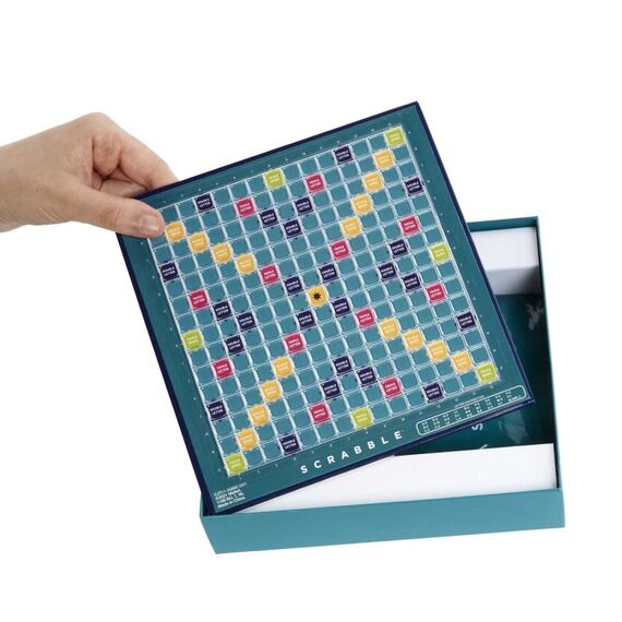 Mattel Games Scrabble Kompakt, Gesellschaftsspiel, Brettspiel, Reisespiel, 2 image