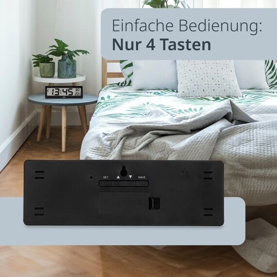 ADE CK1704-2 Wecker Digitaler Wecker Schwarz, Farbe: Schwarz, 3 image
