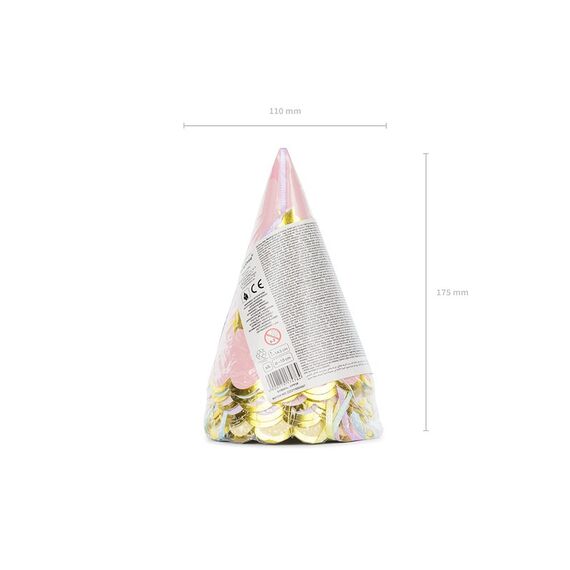 PartyDeco Partyhüte Sterne, gemischt, 14.5 cm, 6 image