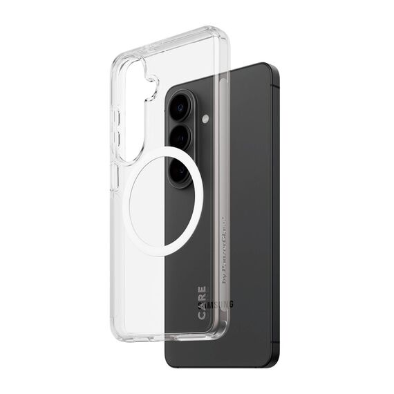 PanzerGlass CARE™ by ® Urban Explorer Case Transparent m. Weiss Qi Samsung Galaxy S26