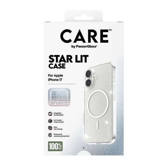 PanzerGlass CARE™ by ® Star Lit Case m. Weiß MagSafe iPhone 17, 3 image