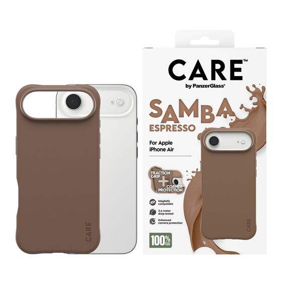 PanzerGlass CARE™ by ® Samba Case Espresso m. MagSafe iPhone Air, Farbe: Braun, 2 image