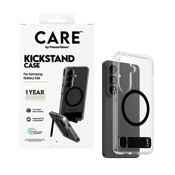 PanzerGlass CARE™ by ® Kickstand Case Transparent m. Qi Samsung Galaxy S26, 5 image