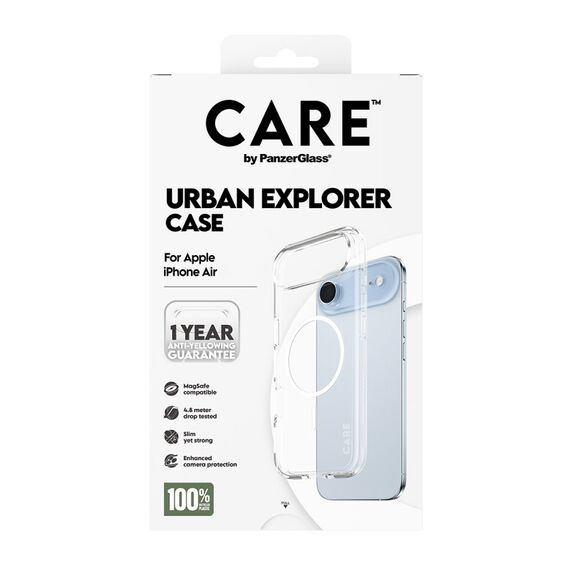 PanzerGlass CARE™ by ® Urban Explorer Case Transparent m. Weiß MagSafe iPhone Air, 3 image