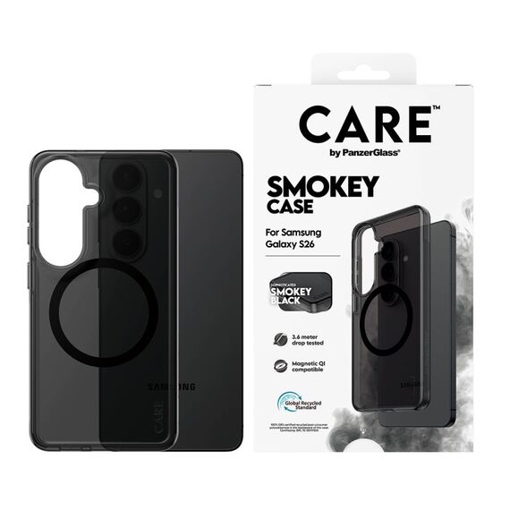 PanzerGlass CARE™ by ® Smokey Case m. Schwarz Qi Samsung Galaxy S26, 2 image