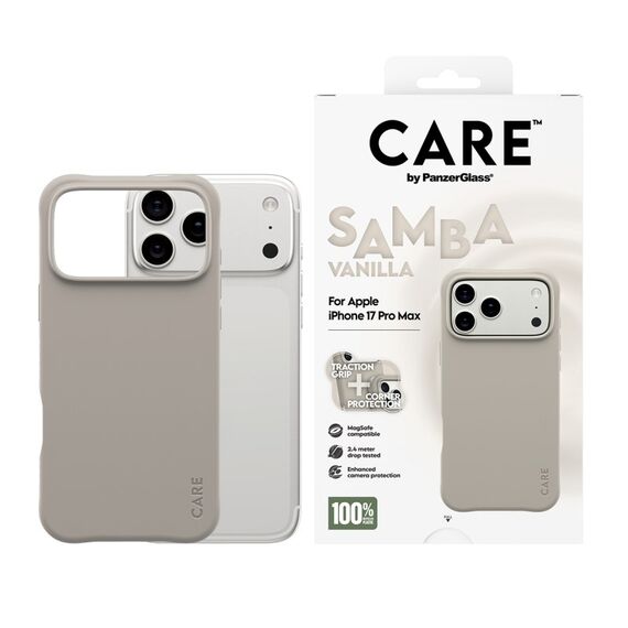 PanzerGlass CARE™ by ® Samba Case Vanilla m. MagSafe iPhone 17 Pro Max, Farbe: Beige, 2 image
