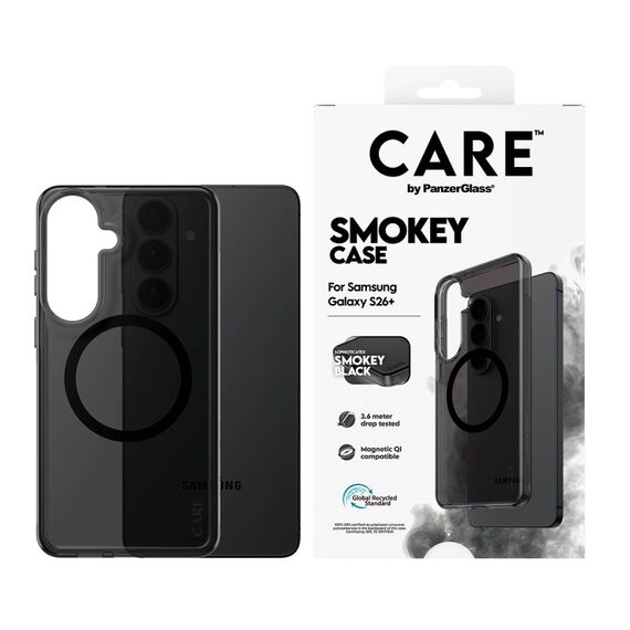 PanzerGlass CARE™ by ® Smokey Case m. Schwarz Qi Samsung Galaxy S26+, 2 image