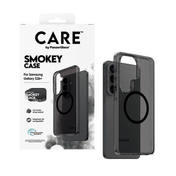 PanzerGlass CARE™ by ® Smokey Case m. Schwarz Qi Samsung Galaxy S26+, 3 image