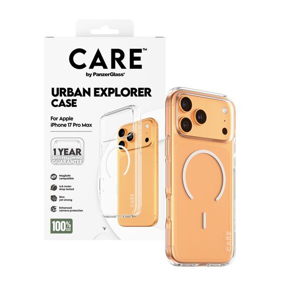 PanzerGlass CARE™ by ® Urban Explorer Case Transparent m. Weiß MagSafe iPhone 18 Pro Max | 17 Pro Max, 5 image