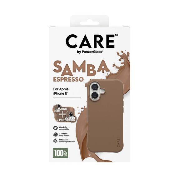 PanzerGlass CARE™ by ® Samba Case Espresso m. MagSafe iPhone 17, Farbe: Braun, 3 image