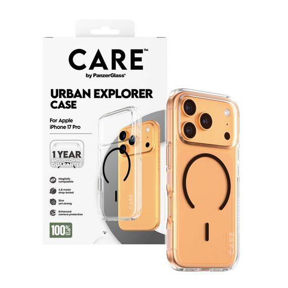 PanzerGlass CARE™ by ® Urban Explorer Case Transparent m. Schwarz MagSafe iPhone 18 Pro | 17 Pro, 4 image