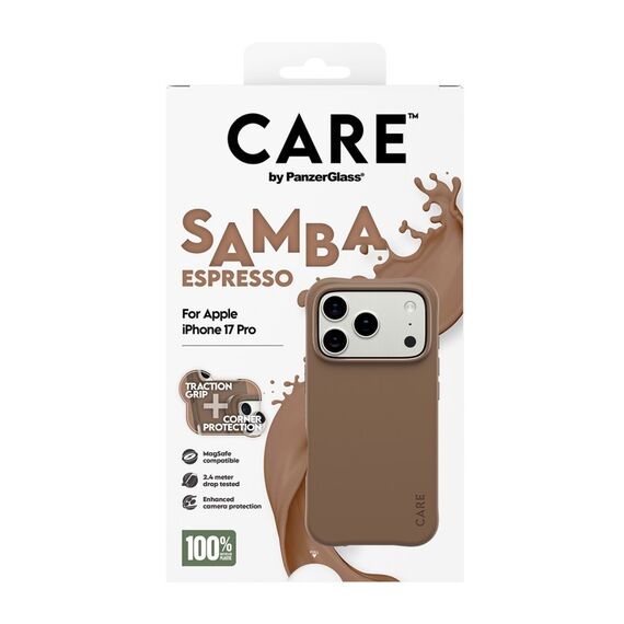 PanzerGlass CARE™ by ® Samba Case Espresso m. MagSafe iPhone 17 Pro, Farbe: Braun, 3 image