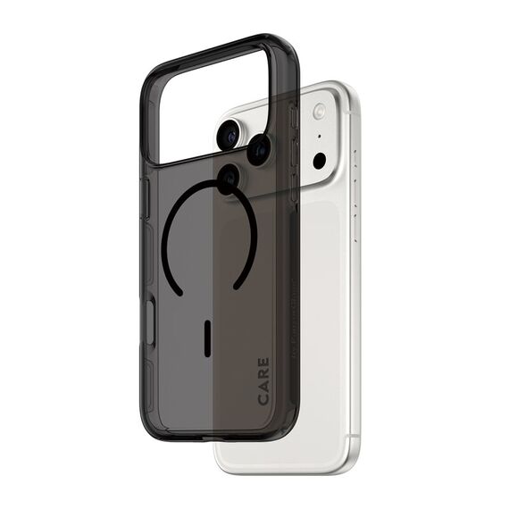 PanzerGlass CARE™ by ® Smokey Case m. Schwarz MagSafe iPhone 18 Pro Max | 17 Pro Max